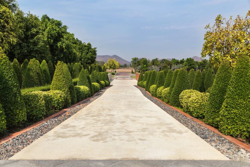 Garden with Symmetrical Shrubs